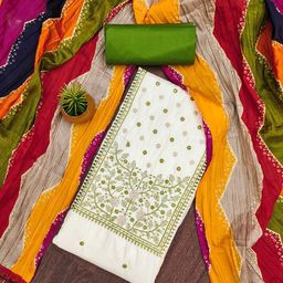 SHADOW & SAINING Embroidered Unstitched Dress Material-picture-11