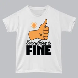 BAESD Kids Typography Printed Applique T-shirt-image-71