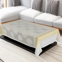 Homerz Transparent Waterproof Cotton 4-Seater Table Cover-image-73