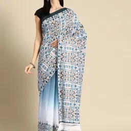 BUTA BUTI Abstract Printed Pure Cotton Saree-image-88