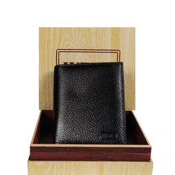 Wenz Men Textured Leather Two Fold Wallet-31