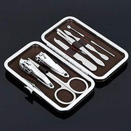 FAVON Set Of 7 Professional Manicure Tool Kit With Wallet image 1