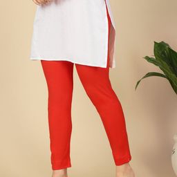PYNK Women Mid-Rise Ankle-Length Leggings with Pocket-image-34