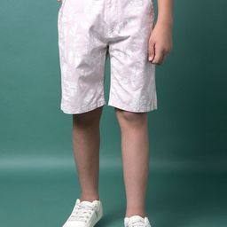 Crimsoune Club Boy Printed Mid-Rise Slim Fit Cotton Shorts-8