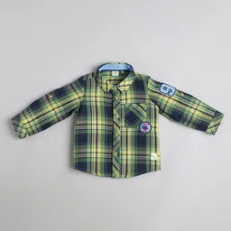 Ed-a-Mamma Baby Boys Premium Gingham Checks Opaque Checked Casual Shirt-picture-10
