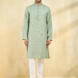 Fabindia Men Flared Sleeves Gotta Patti Kurta-image-59