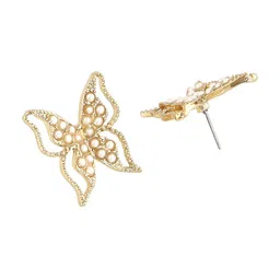 DressBerry Set Of 2 Gold-Plated Heart Shaped Studs image 3