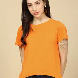 PYNK Round Neck Pure Cotton T-Shirt-picture-17