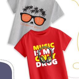 Provogue Boys 2 Printed Pure Cotton T-shirt-18