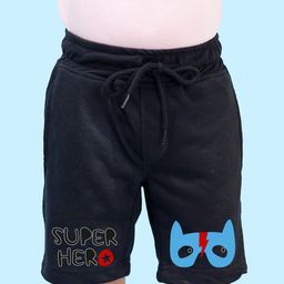 NUSYL Boys Graphic Printed Regular Fit Mid-Rise Shorts-6