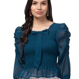 My Swag Smocked Georgette Top-image-97