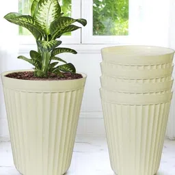 Plastic Planter Pot for Indoor Outdoor Plants 14 Inch Flower Pot (Pack of 5)-26