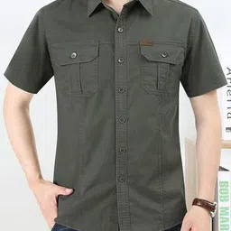 StyleCast x Revolte Men Spread Collar Slim Fit Casual Shirt-picture-43