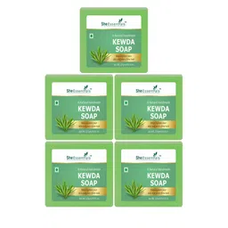 She Essentials Set Of 5 Kewda Vanilla Soap-125g Each-18