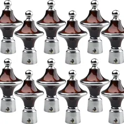 Maroon Rod Rail Bracket, Curtain Knobs, Tassels, Curtain Rods Metal-14