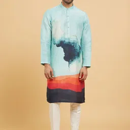Twamev Men Printed Regular Kurta with Pyjamas-6