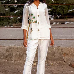 Kaftanize Hand Painted To With Trousers Co-Ords-picture-0