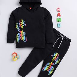 Toonyport Kids Printed Hooded Long Sleeves Sweatshirt with Jogger-picture-6