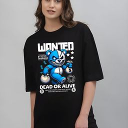 Moda Rapido Women Graphic Printed Round Neck Cotton Oversized T-shirt-picture-16