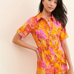 VANGULL Floral Print Shirt Dress-picture-41