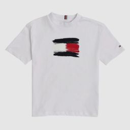 Tommy Hilfiger Boys Brand Logo Printed Relaxed Fit Cotton T-shirt-picture-4