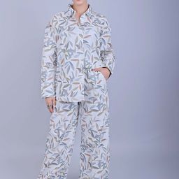 BLUEBIRD Printed Shirt & Palazzos Co-Ords-image-82