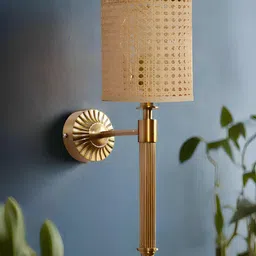akway Beige Metal Cylinder Shaped Wall Lamp-image-54