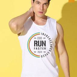 WOOSTRO Pack Of 2 Printed Combed Cotton Gym Vests VWS26(RUN WHITE)(BKLN MUSTARD)-image-18