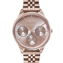 Sonata Women Embellished Dial & Stainless Steel Bracelet Style Straps Analogue Watch 87085WM01-image-85