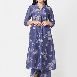 R&B Women Ethnic Motifs Printed Sequinned Anarkali Kurta-picture-5