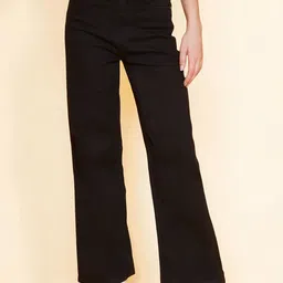 KATLINE Women Smart Straight Fit High-Rise Stretchable Jeans-picture-22