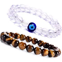 Divine souvenirs Unisex Set Of 2 Artificial Beaded Elasticated Bracelets-23