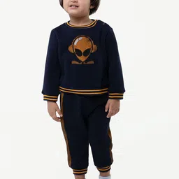 One Friday Infant Boys Graphic Printed Sweatshirt With Pyjamas-58