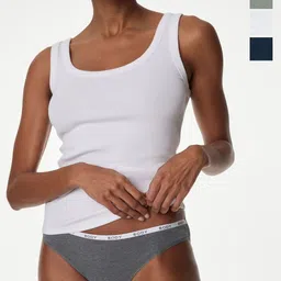 Marks & Spencer Pack Of 4 Cotton Low-Rise Bikini Brief-picture-46