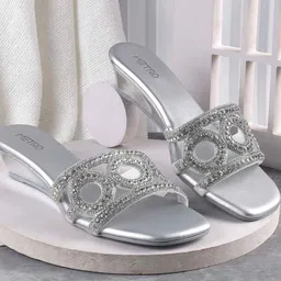 Metro Embellished Wedge Mules-11