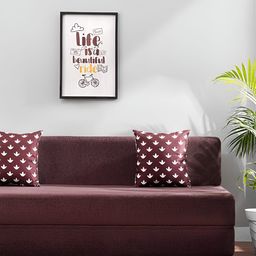 Solis Primus Comfort for all Coffee Brown Foam Fold Out Sofa Cum Bed-image-84