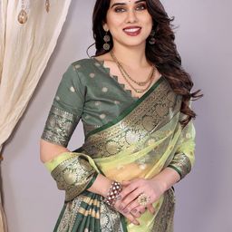 KALINI Woven Design Zari Banarasi Saree-image-81