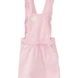 KIABI Girs Square Neck Partly Elasticated Pinafore Dress-picture-11