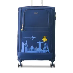 Timus Salsa Plus Soft Luggage Printed Medium Trolley Bag-39