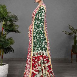 Panzora Ajrak Block Block Print Saree image 2