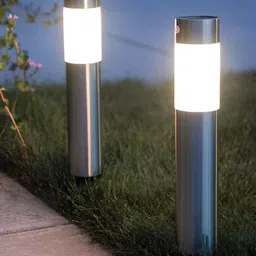 XERGY Black & White 2 Pieces Outdoor Heat Resistant & Waterproof Solar Lights-13