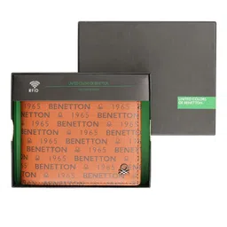 United Colors of Benetton Men Typography Printed Leather Two Fold Wallet-image-18