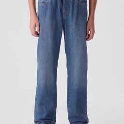 GAP Boys 90s OG Straight Fit Pure Cotton Mid-Rise Jeans-image-70