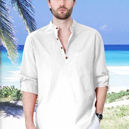 Fifth U Men White Kurta-image-67