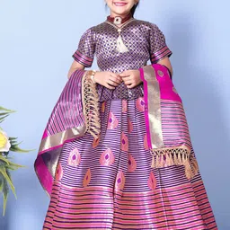 BAESD Girls Ready to Wear Lehenga & Blouse With Dupatta-image-42