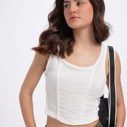 glitchez Ribbed Glow Corset Crop Top-image-88