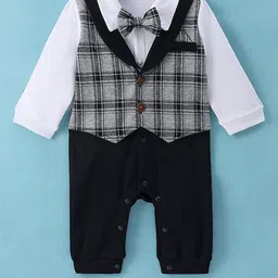 Mark & Mia Infant Boys Checked Romper-17