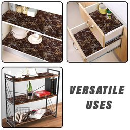 Kuber Industries Brown Set of 1 Regular Shelf Liner Organisers image 2