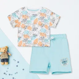 max Boys Printed Top with Shorts-image-90