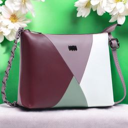 WOMEN MARKS Colourblocked PU Sling Bag with Tasselled-33
